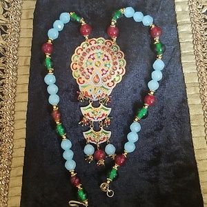 Necklace and earrings